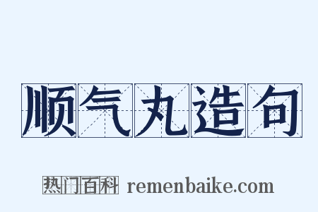 顺气丸造句是什么意思的图片